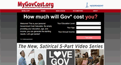 Desktop Screenshot of mygovcost.org